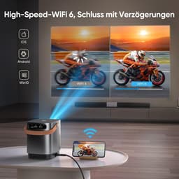 Equivera Mini Beamer - Draagbare Beamer - Beamer - Mini Beamer Projector - Projector - Mini Projector — thumbnail 5