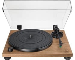 Audio-Technica Handmatige Platenspeler met Houten Voetplaat en Riemaandrijving AT-LPW40WN - Walnoothout - platenspeler