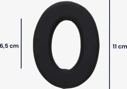 kwmobile 2x oorkussens voor koptelefoon - geschikt voor Sennheiser HD 559 / HD 569 / HD599 / HD599 SE - Earpads voor oortelefoon - In zwart — thumbnail 3