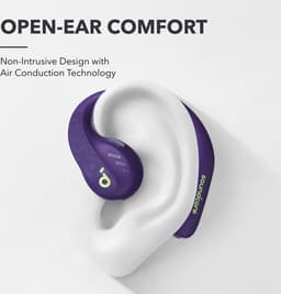 soundcore by Anker AeroFit Pro Wireless Open Earplugs, Super Comfortable, Sturdy Fit, Ergonomic Design, Rich Sound with LDAC, Bluetooth 5.3, IPX5 Waterproof, 46 Hours Playtime, App Control — thumbnail 9