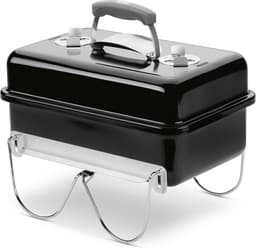 Weber Go-Anywhere® - 42 x 46 cm Grillrooster - Houtskoolbarbecue - Zwart - Gesloten ketel voor asopvang - Ventilatieroosters in deksel - Dekselvergrendeling - Stabiel frame - Kras- en roestbestendig — thumbnail 1
