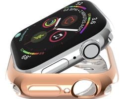 Beschermende watch case - hoesje - geschikt voor Apple Watch Series 4/5/6 - 40 mm - rosegoud