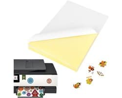 40 Vel Printbare Stickerpapier A4 - Zelfklevend Vinyl voor Inkjetprinters, Printbare Etiketten en Adhesieve Folie