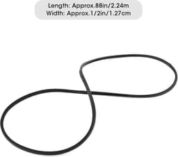 Grasmaaier Aandrijfriem - Maaier Riem - Maaier Onderhoud - Aramid Koord Structuur - 1/2inx88in - Zwart — thumbnail 4