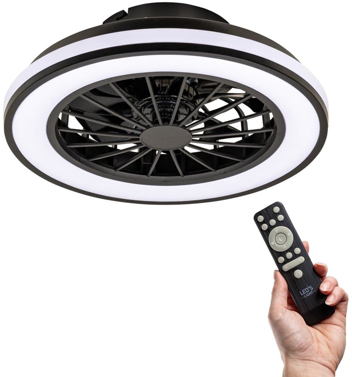 LED's Light Plafondlamp met ventilator - 39W 3300lm 2700K/6500K — afbeelding 1