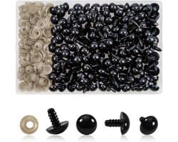 150 Stuks Veiligheidsogen voor Poppen - 14mm Plastic Ogen met Washers voor Creatief Knutselen en DIY Projecten