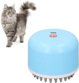 Draagbare elektrische massageborstel voor huisdieren, verlichting van spanning en pijn voor katten en honden, met 4 massagekoppen en draadloos ontwerp — thumbnail 3