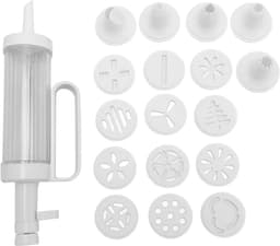 Koekjespers - Deegspuit - Koekjes Bakken - Multifunctioneel - 27 cm - Wit — thumbnail 4