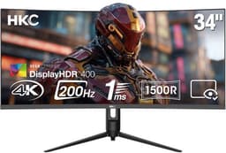 HKC CG345U - UltraWide QHD VA Gaming Monitor - 34 Inch - 200 Hz - 1ms — thumbnail 1