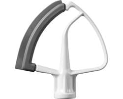 Een fijne mixer geschikt voor middelgrote KitchenAid staande mixers (met kantelbare kop, inhoud 4,5-5 liter).