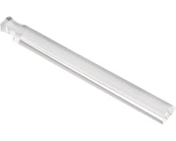 Leesstaaf Vergrootglas - Vergrootglas Liniaal - Tekst Vergroten - Rode Verwijslijn - 200x25 mm - chroom