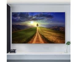 Monitor Beschermhoes - Tv Stofkap - Scherm Beschermen - Elastische Stof - 32-39 Inch - Landschap Print
