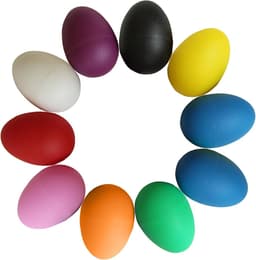 Set van 10 Muzikale Eier-Shakers – Kunststof Ritme-Eieren in Vrolijke Kleuren – Educatief Speelgoed voor Kinderen, Muziekonderwijs en Groepsactiviteiten — thumbnail 1