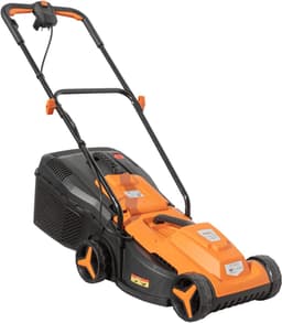 Elektrische Grasmaaier - Grasmaaier - Gazon Onderhoud - 1000 Watt Motor - 32 cm Snijdbreedte - Oranje Zwart — thumbnail 2