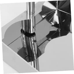 Roestvrijstalen Stofpan - Lange steel - Comfortabel schoonmaken - Ergonomisch ontwerp - 24.7 x 21 cm - Zilver — thumbnail 3