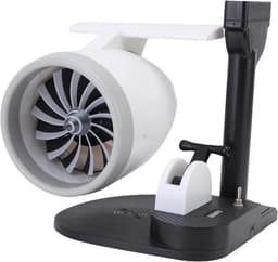 Bureauventilator Luchtbevochtiger - Turbine Ventilator - Persoonlijke Verkoeling - 3-in-1 Functie - 20 cm - Rood — thumbnail 3