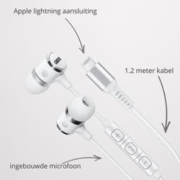 Grixx iPhone oortjes - EarPods voor iPhone en iPad - bedraad - met Microfoon en Afstandsbediening — thumbnail 4