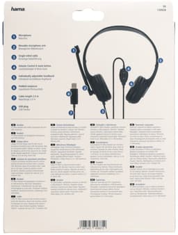 Hama PC-Office-headset HS-USB250 Stereo Zwart — thumbnail 5