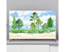 TV Afdekking - Schermbeschermer - Stofvrij Houden - Half Gesloten Achterkant - 32-80 inch - Boomhert