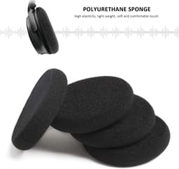 Store_9 - Computer-hoofdtelefoon-kussens - Vervangende hoofdtelefoonkussens - Zacht en comfortabel - Zwart - Hoofdtelefoon-accessoires - Geschikt v... — thumbnail 5