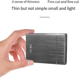 Externe Harde Schijf - Mobiele Opslag - Data Opslaan - Stoot- en Valbestendig - 1 TB - Zwart — thumbnail 5