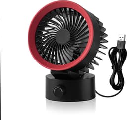 USB Bureauventilator - Sterke luchtstroom - Traploos verstelbaar - Extra stil - USB-aansluiting - Draagbaar - Thuis, kantoor en slaapzaal — thumbnail 1