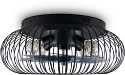 Fantiluxe - Agnes - Plafondventilator met verlichting - Zwart - Ø61cm - Afstandsbediening - Met lamp - Plafond ventilator - Slaapkamer — thumbnail 2