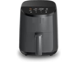Mini Airfryer Oven - Heteluchtfriteuse Compact - Gezond Koken - Ruimtebesparend Ontwerp - 2.1 Liter - Grijs