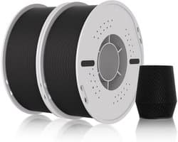 3D Printer Filament - PLA Draad - Objecten Printen - Matte Afwerking - 2kg Spoel - Zwart