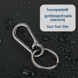 Robuuste metalen sleutelhanger met zinklegering, snelontgrendelbare karabijnhaak en sleutelhangerhouder voor dagelijks gebruik — thumbnail 3