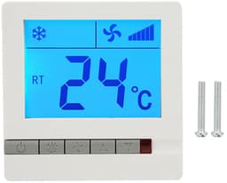 Dailygoody - Ventilator Coil Thermostaat - Digitale Temperatuur Controller - Vertraging Compressor - Modern - 3-snelheden - Geschikt voor Aircondition — thumbnail 2