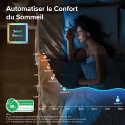Ventilator Toren - Stille Ventilator - Slaapkamer Koelen - 90 Graden Oscillatie - 92 cm - Grijs — thumbnail 4