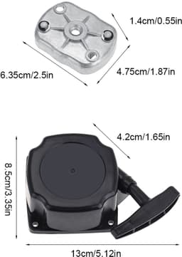Dailygoods- Startmotor Hoogwaardige Kunststof - Terugloopstarter - Vervanging Grasmaaier - Bosmaaier/Scooter - Eenvoudige Installatie - Lange Levensduur — thumbnail 5