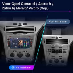Hexinex Autoradio - Geschikt Voor Opel Astra H Corsa C/D Meriva Zafira B - 2GB + 64GB - Draadloos Apple Carplay & Android Auto - 7-inch Touchscreen Achteruitrijcamera — thumbnail 4