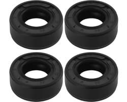 Byshayne- Olieafdichting 4 Stuks - Nitrilrubber - 12x22x9 mm - Geschikt voor Grasmaaier/Auto/Motorfiets/Truck - Zwart - Eenvoudig te Installeren - Keerring
