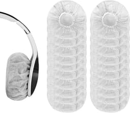 100 Stuks Wegwerp Hooftelefoon Oorkussen Covers, Hygiënische Non-Woven Oorkappen voor Hoofdtelefoons, Bescherming voor Earpads, Geschikt voor 10-12 cm — thumbnail 1