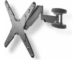 TV Muurbeugel - Televisie Houder - Flexibel TV Kijken - In Hoogte Verstelbaar - 23-55 Inch - Zwart