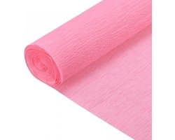 Kleurrijke Crepe Papier Rol 50cm Breed en 2.3m Lang voor Feestdecoraties, Knutselen en Verpakking in Donkerroze