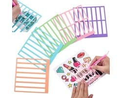 Set van 5 Plastic Rulers voor Diamant Schilderen - Vierkant en Rond, 10 x 10 cm, Ideaal voor DIY Knutselen en Feestdagen, 10 mm Binnenbreedte