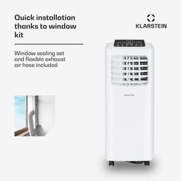 Mobiele Airco - Ventilator Ontvochtiger - Ruimte Koelen - Energieklasse A - 7000 BTU - Wit — thumbnail 5