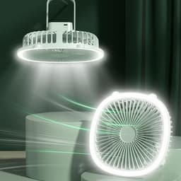 Wandventilator - Tafelventilator - Comfortabele Koeling - Stille Werking - 8.9 x 20.5 cm - Groen — thumbnail 2