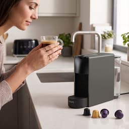 Krups Essenza Mini - Compacte Nespresso capsulemachine, grijs, energiezuinig 1450W — thumbnail 4