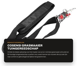 Dailygoods - Grasmaaier - Tuingereedschap - Schouderval voor comfort - Nylon - Verstelbaar - Geschikt voor mannen en vrouwen - 1 stuk — thumbnail 1