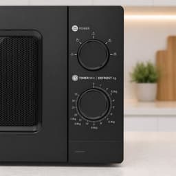 Heinner HMW-MD20MBK - Solo Magnetron Vrijstaand 20 Liter - 700W met 5 Vermogensstanden - Ontdooifunctie & Timer 35 Min - Mechanische Bediening - Zwart — thumbnail 8