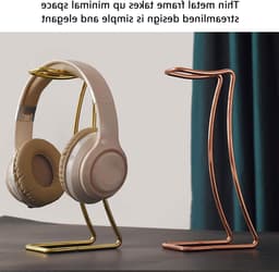 Hoofdtelefoonstandaard van Aluminium Legering voor Over-Ear Gaming Headsets en Alle Hoofdtelefoons, Geschikt voor Tafel en Display Case, Rood — thumbnail 3