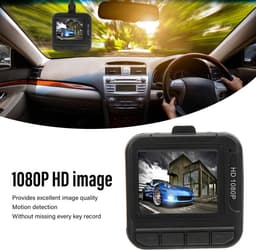 Allecto - Dash Cam - 1080P FHD-rijrecorder - Bewegingsdetectie - 1,6-inch Scherm - Lusopname - Parkeermonitor - Geschikt voor elke auto - Goshyda — thumbnail 2