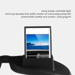 Prismaglazen voor comfortabel lezen en tv-kijken, 90° hoekontwerp, ideaal voor liggend gebruik en met ruimte voor andere brillen — thumbnail 4