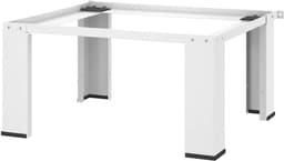 Wasmachine Onderstel - Droger Platform - Huishoudelijk Werk - Stabiel Staal - 64 x 55 x 325 cm - Wit — thumbnail 1