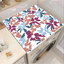 Wasmachine Droger Topbeschermer - Apparaathoes Mat - Huishoudelijk Gebruik - Snel Absorberend Sneldrogend - 60 x 60 cm - Kaki — thumbnail 3