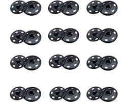 12 Sets Drukknoppen voor DIY en Creatieve Projecten - 21mm Metalen Snap Buttons voor Reparaties en Handwerk